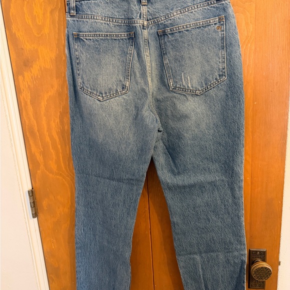 Madewell Slim Demi-Boot Jeans size 28 Raw Hem Distressed - Picture 13 of 16